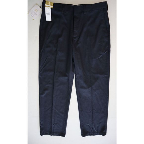 J.M. Haggar HY00182 Men 34x30 Navy Premium Stretch Solid Suit Separate Pants - Picture 1 of 12